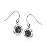 Studded Round Drop Earring