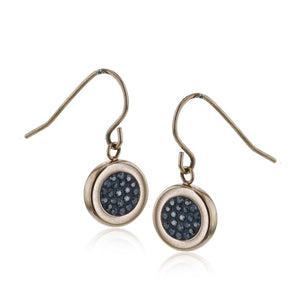 Studded Round Drop Earring